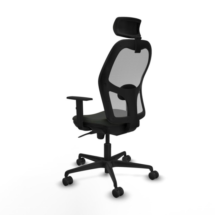 Jorquera sincro malla gris bali negro brazos 1D base nailon cabecero 2D ruedas 65mm nailon