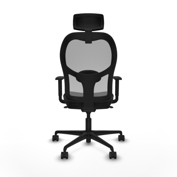 Jorquera sincro malla gris bali negro brazos 1D base nailon cabecero 2D ruedas 65mm nailon