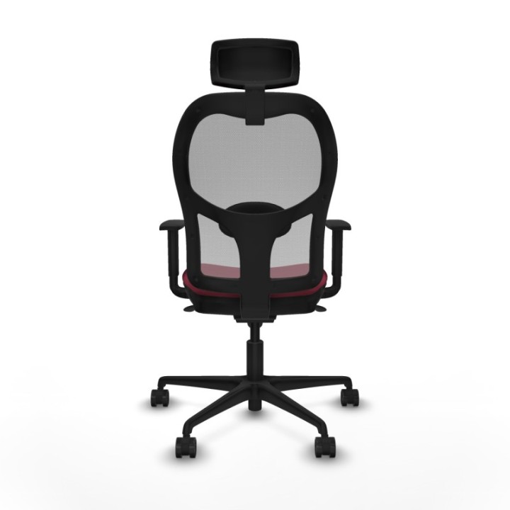 Jorquera sincro malla gris bali granate brazos 1D base nailon cabecero 2D ruedas 65mm nailon