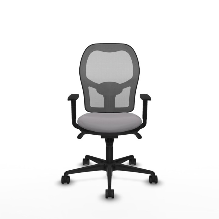 Jorquera sincro malla gris similpiel gris brazos 1D base nailon  ruedas 65mm nailon