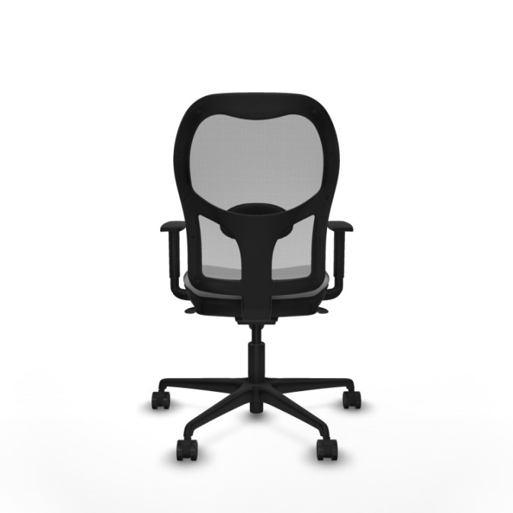 Jorquera sincro malla gris similpiel gris brazos 1D base nailon  ruedas 65mm nailon