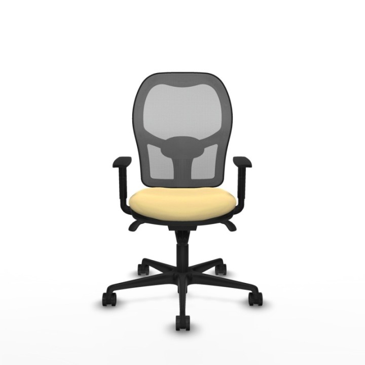 Jorquera sincro malla gris similpiel crema brazos 1D base nailon  ruedas 65mm nailon