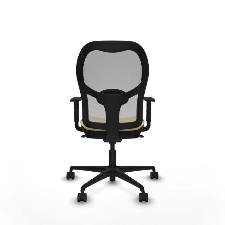 Jorquera sincro malla gris similpiel crema brazos 1D base nailon  ruedas 65mm nailon