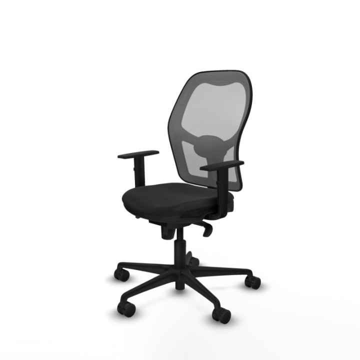 Jorquera sincro malla gris similpiel negro brazos 1D base nailon  ruedas 65mm nailon