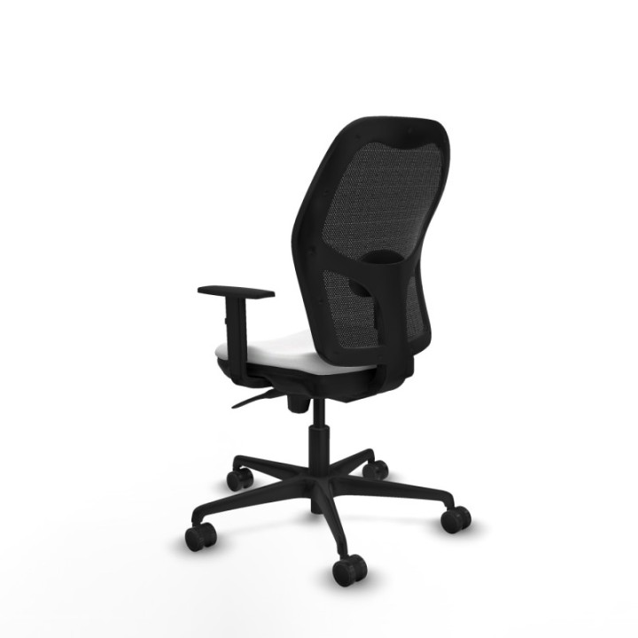 Jorquera sincro malla negra bali blanco brazos 1D base nailon  ruedas 65mm nailon