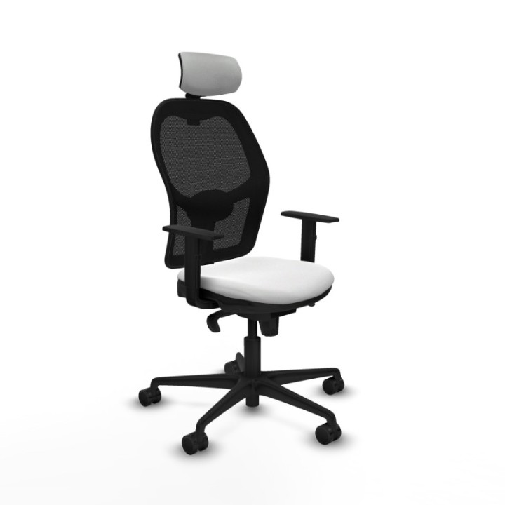 Jorquera sincro malla negra bali blanco brazos 1D base nailon cabecero 2D ruedas 65mm nailon