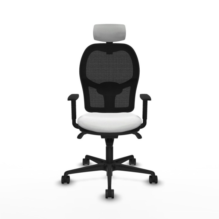 Jorquera sincro malla negra bali blanco brazos 1D base nailon cabecero 2D ruedas 65mm nailon