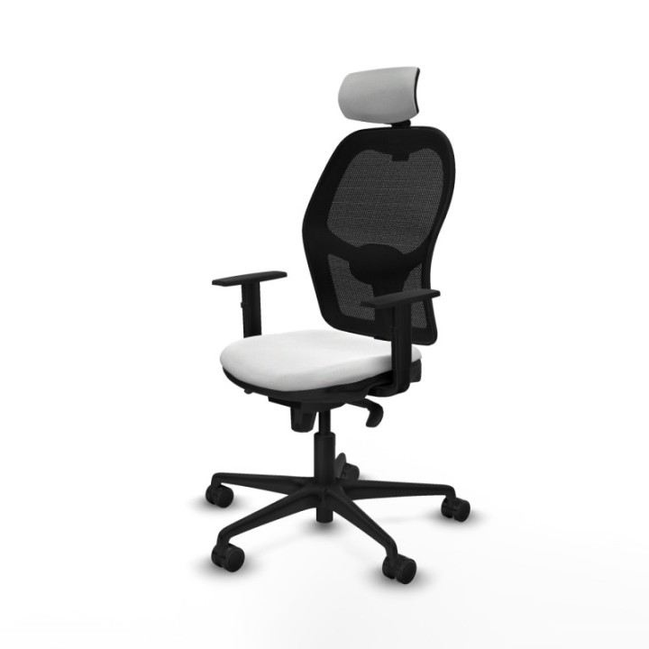 Jorquera sincro malla negra bali blanco brazos 1D base nailon cabecero 2D ruedas 65mm nailon