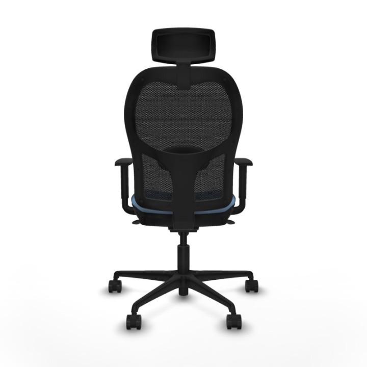 Jorquera sincro malla negra bali azul cielo brazos 1D base nailon cabecero 2D ruedas 65mm nailon