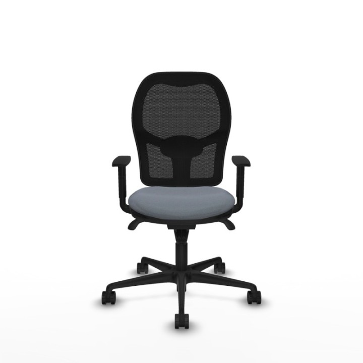 Jorquera sincro malla negra bali gris brazos 1D base nailon  ruedas 65mm nailon