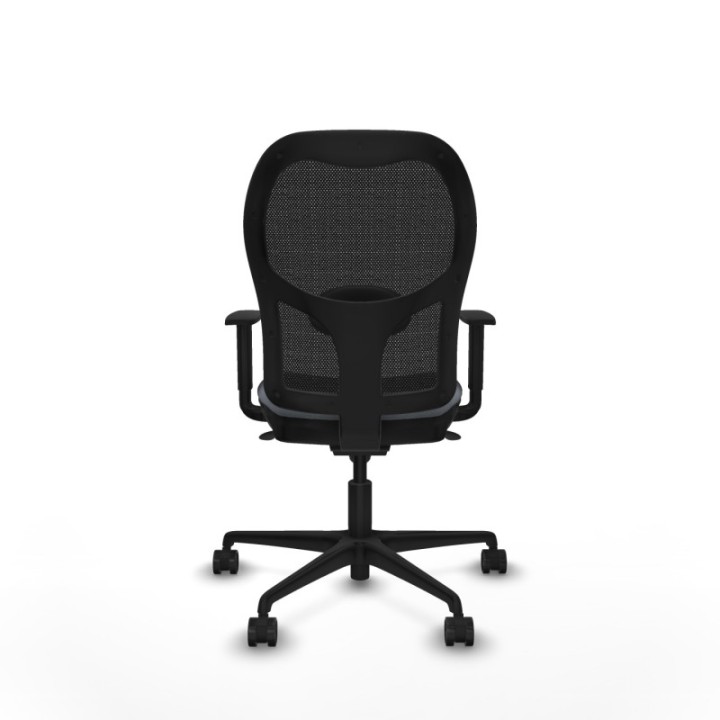 Jorquera sincro malla negra bali gris brazos 1D base nailon  ruedas 65mm nailon