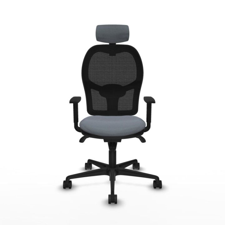 Jorquera sincro malla negra bali gris brazos 1D base nailon cabecero 2D ruedas 65mm nailon