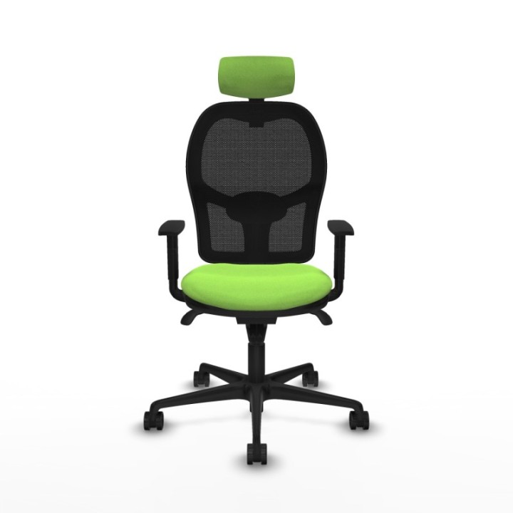 Jorquera sincro malla negra bali pistacho brazos 1D base nailon cabecero 2D ruedas 65mm nailon