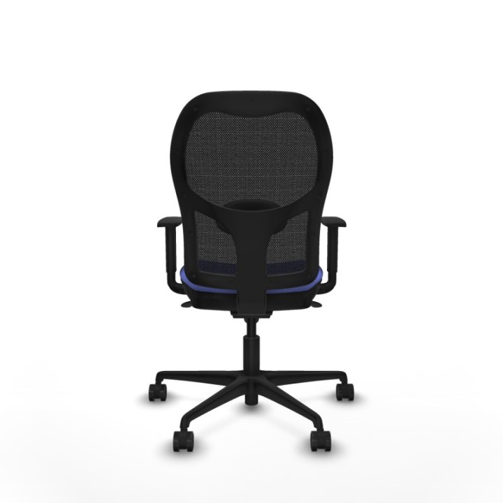 Jorquera sincro malla negra bali azul claro brazos 1D base nailon  ruedas 65mm nailon