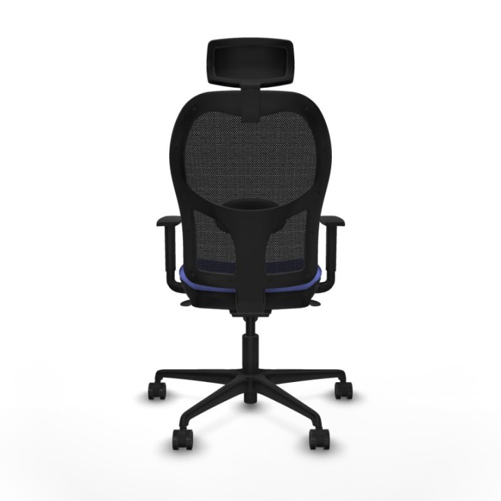 Jorquera sincro malla negra bali azul claro brazos 1D base nailon cabecero 2D ruedas 65mm nailon