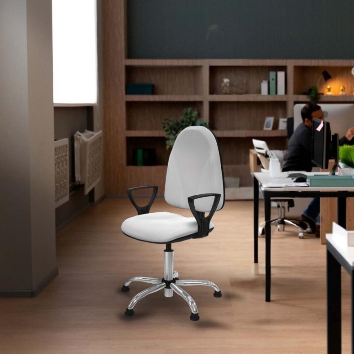 Algarra CP bali azul brazos fijos base cromada topes