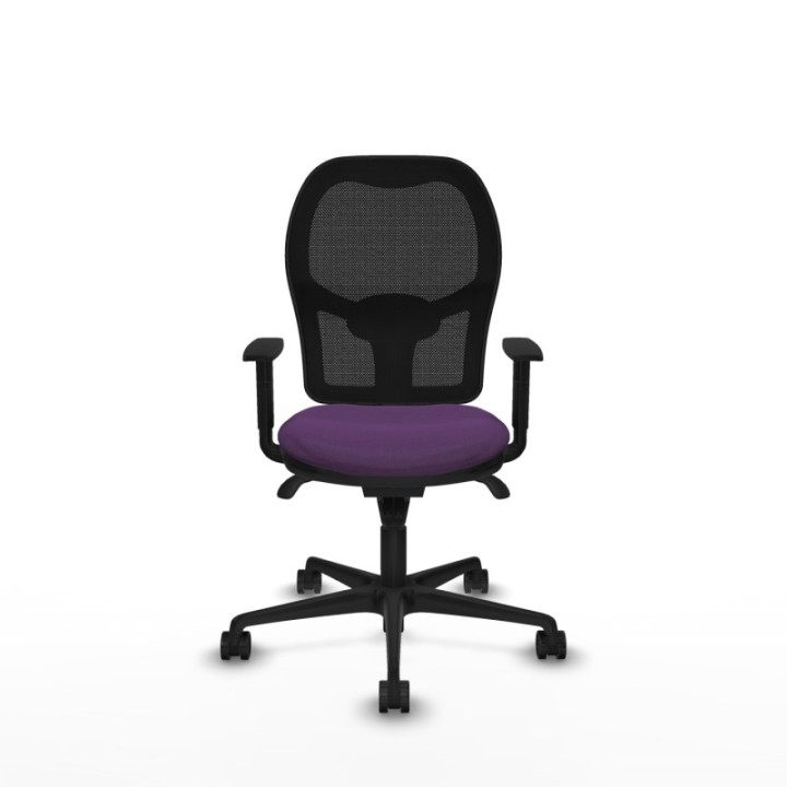 Jorquera sincro malla negra bali morado brazos 1D base nailon  ruedas 65mm nailon