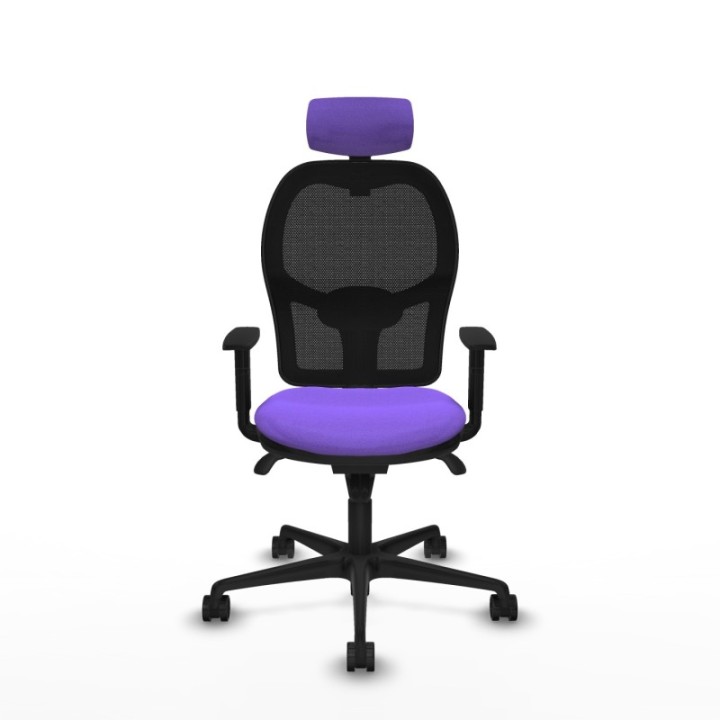 Jorquera sincro malla negra bali lila brazos 1D base nailon cabecero 2D ruedas 65mm nailon