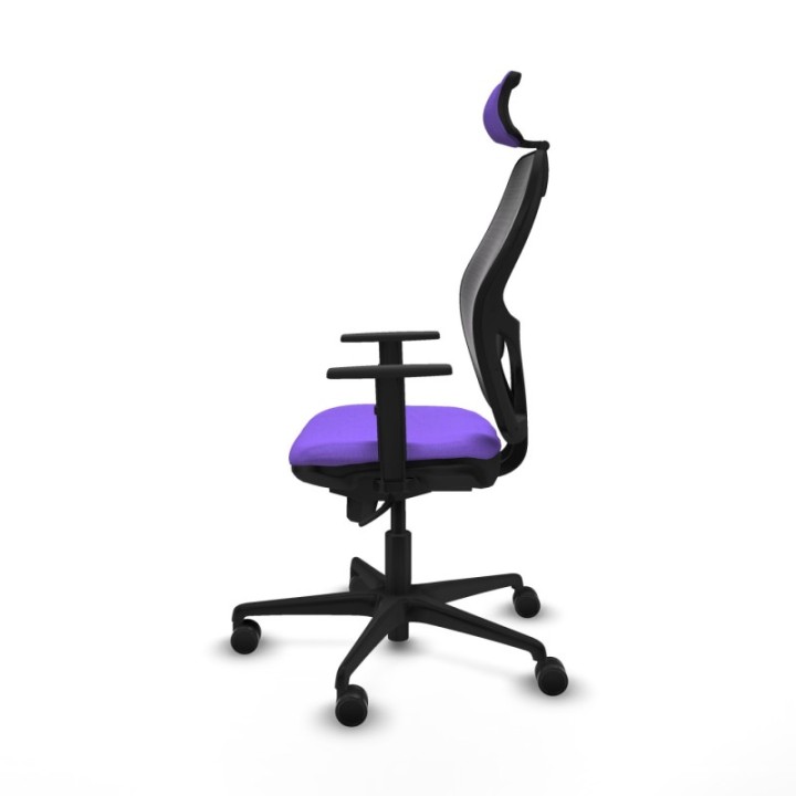 Jorquera sincro malla negra bali lila brazos 1D base nailon cabecero 2D ruedas 65mm nailon