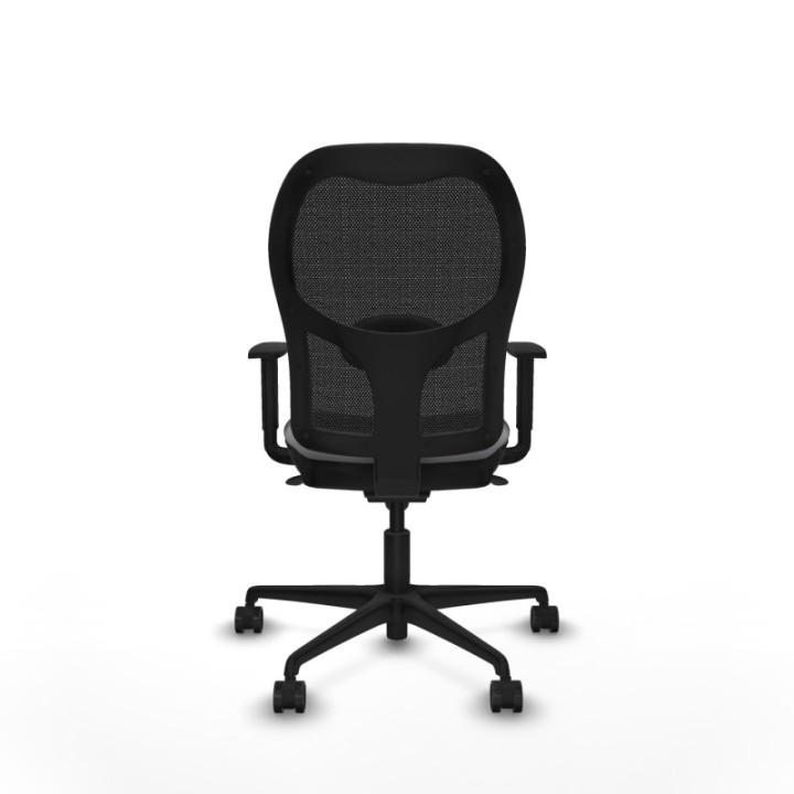 Jorquera sincro malla negra similpiel gris brazos 1D base nailon  ruedas 65mm nailon