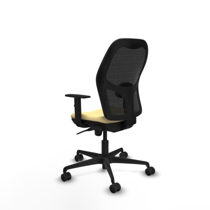 Jorquera sincro malla negra similpiel crema brazos 1D base nailon  ruedas 65mm nailon