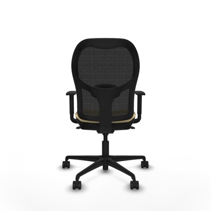 Jorquera sincro malla negra similpiel crema brazos 1D base nailon  ruedas 65mm nailon