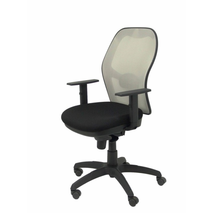 Silla Jorquera malla gris asiento bali negro
