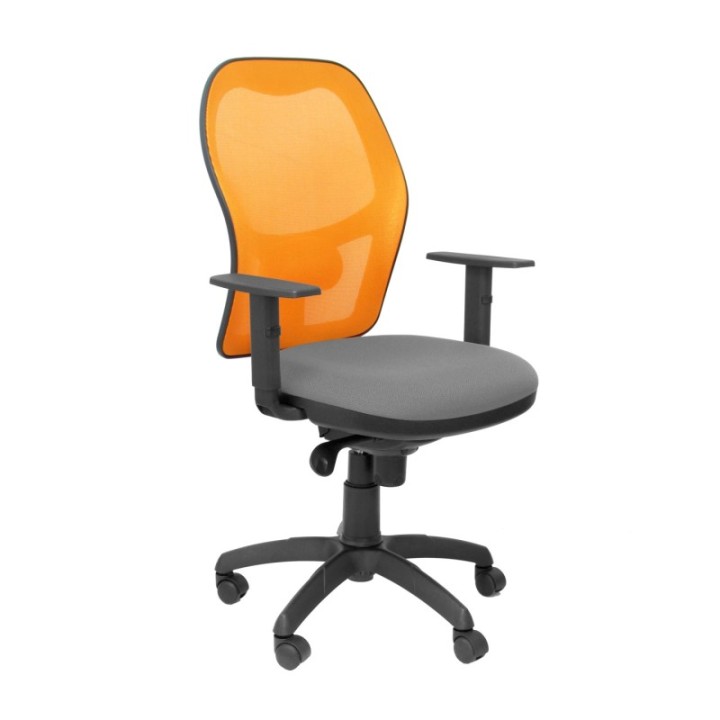 Silla Jorquera malla naranja asiento bali gris