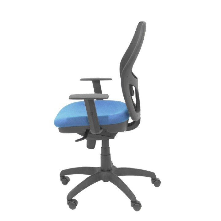 Silla Jorquera malla negra asiento bali azul marino