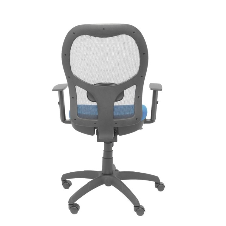 Silla Jorquera malla negra asiento bali azul marino
