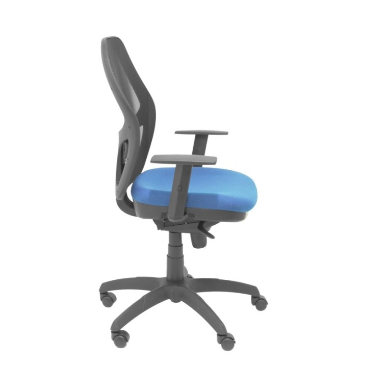 Silla Jorquera malla negra asiento bali azul marino