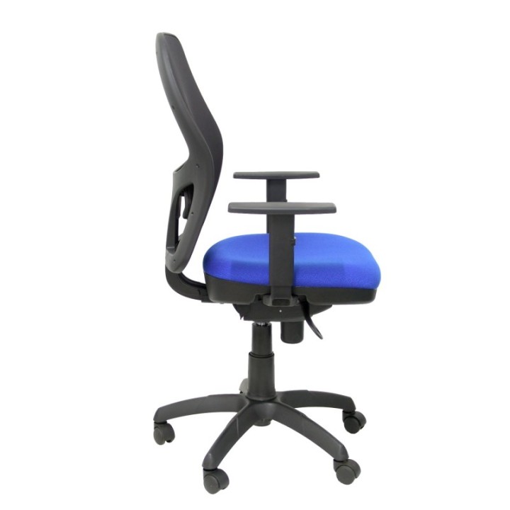 Silla Jorquera malla negra asiento bali azul