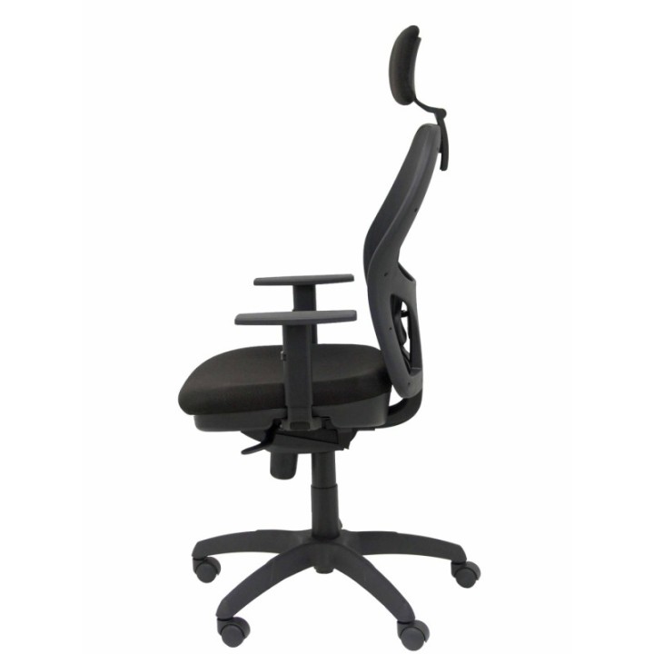 Silla Jorquera malla negra asiento bali negro cabecero regulable
