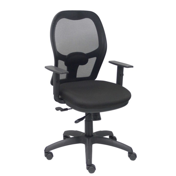 Silla Jorquera malla negra asiento bali negro con traslack
