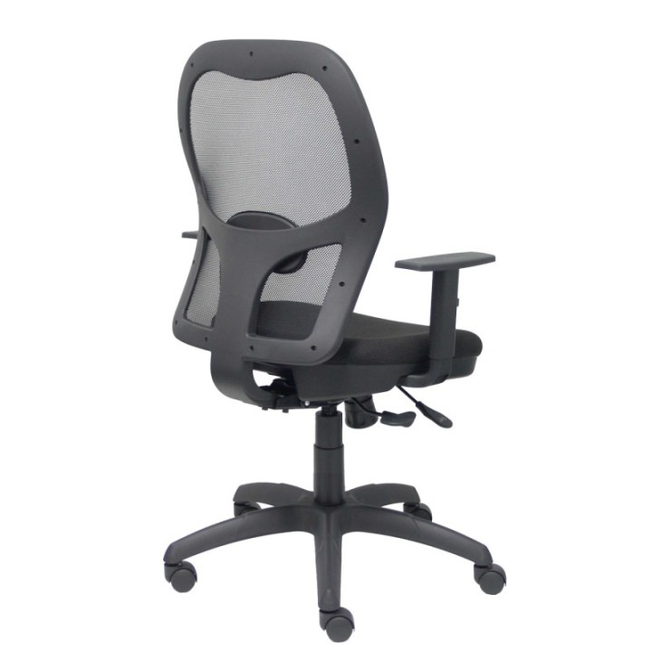 Silla Jorquera malla negra asiento bali negro con traslack
