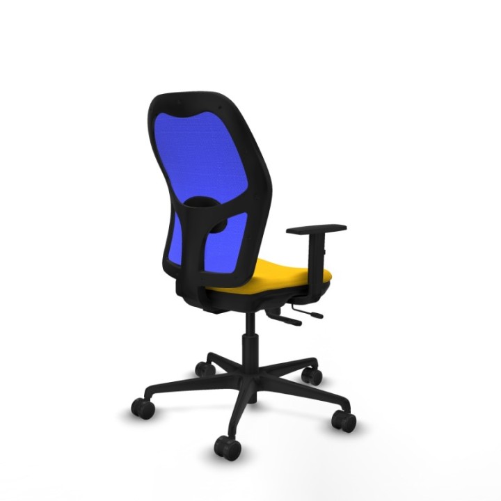 Jorquera traslack malla azul bali amarillo brazos 1D base nailon  ruedas 65mm nailon