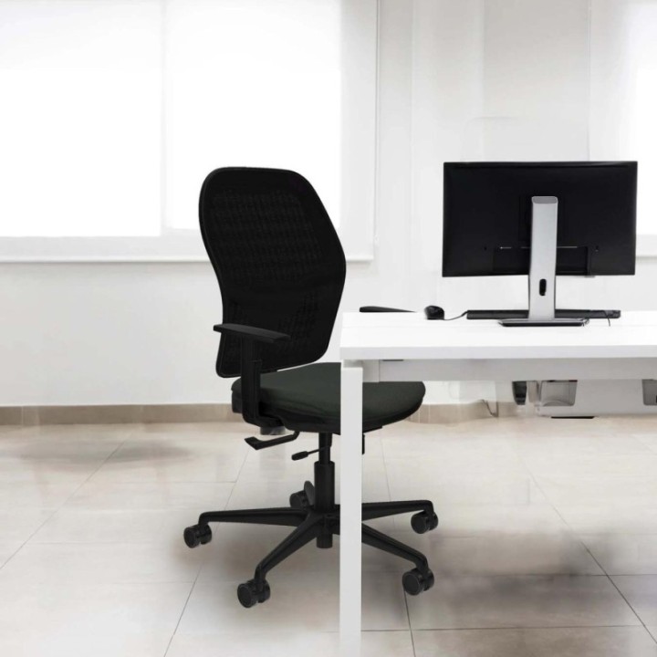 Jorquera traslack malla azul bali pistacho brazos 1D base nailon  ruedas 65mm nailon