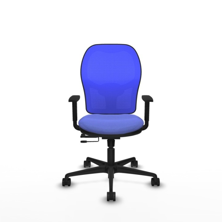 Jorquera traslack malla azul bali azul claro brazos 1D base nailon  ruedas 65mm nailon