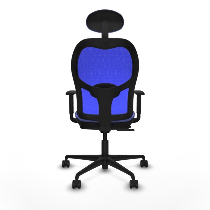 Jorquera traslack malla azul bali azul claro brazos 1D base nailon cabecero fijo ruedas 65mm nailon