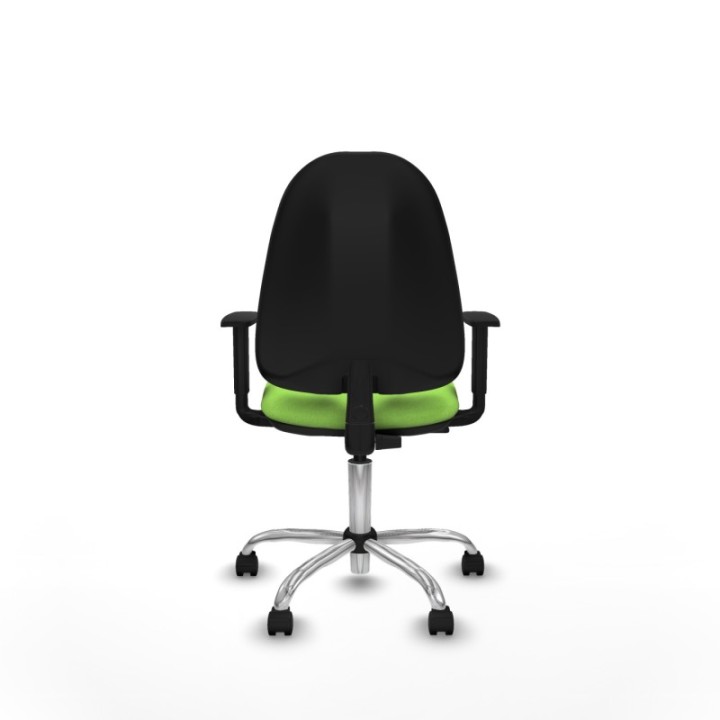 Algarra CP bali pistacho brazos 1D base cromada ruedas nailon 50mm