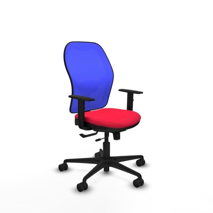 Jorquera traslack malla azul bali rojo brazos 1D base nailon  ruedas 65mm nailon