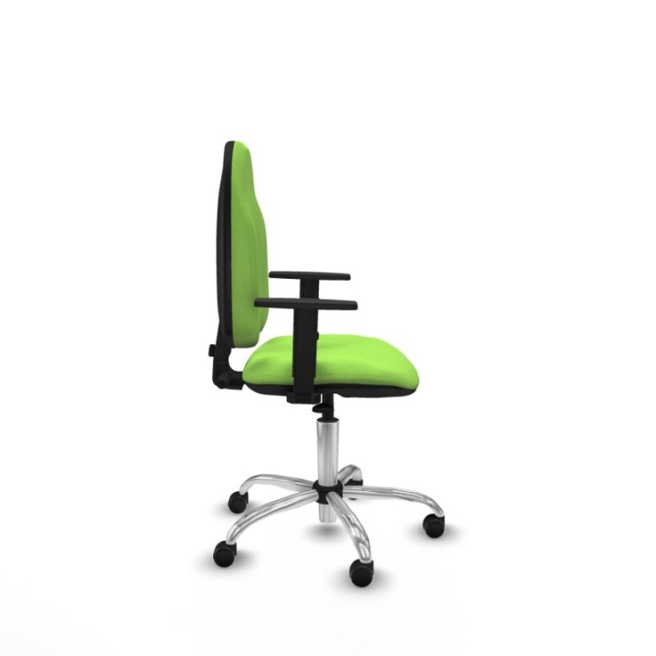 Algarra CP bali pistacho brazos 1D base cromada ruedas engomadas 50mm