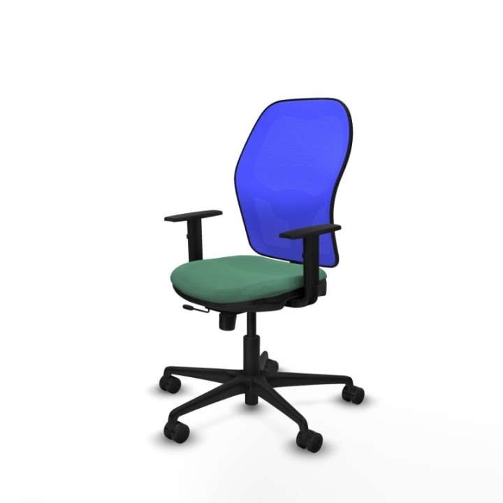 Jorquera traslack malla azul bali verde esmeralda brazos 1D base nailon  ruedas 65mm nailon