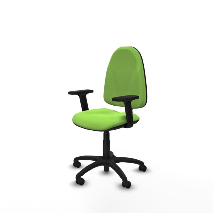 Algarra CP bali pistacho brazos 2D base poliamida ruedas autofrenantes 50mm