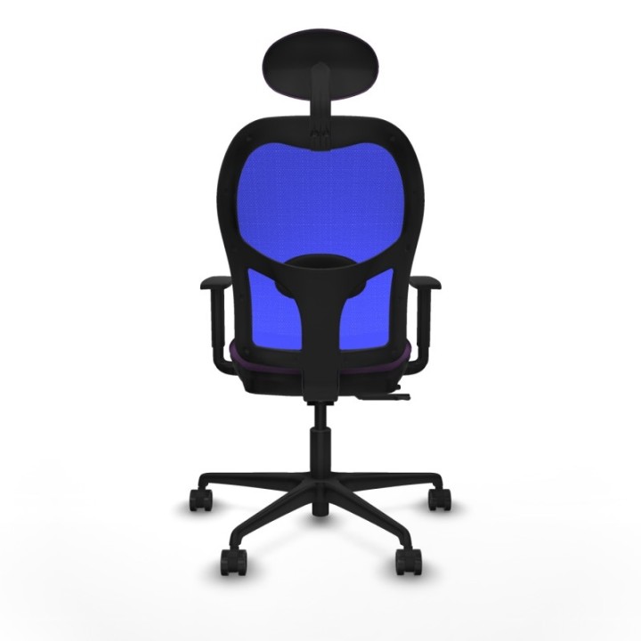 Jorquera traslack malla azul bali morado brazos 1D base nailon cabecero fijo ruedas 65mm nailon