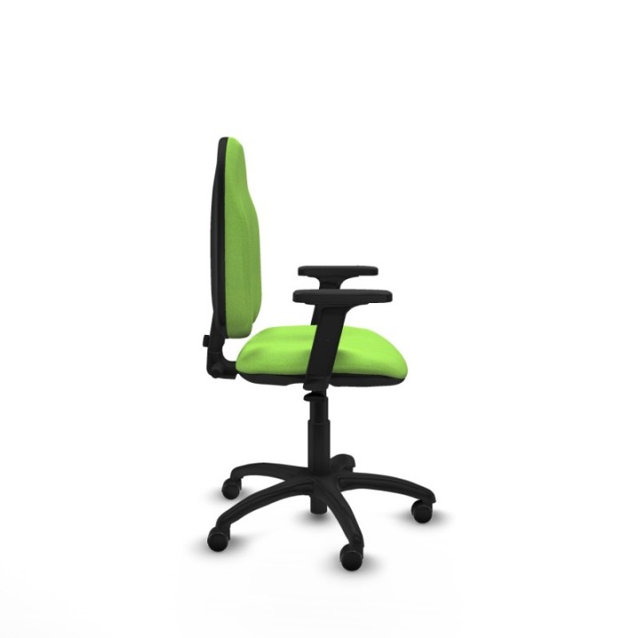 Algarra CP bali pistacho brazos 2D base poliamida ruedas autofrenantes 50mm