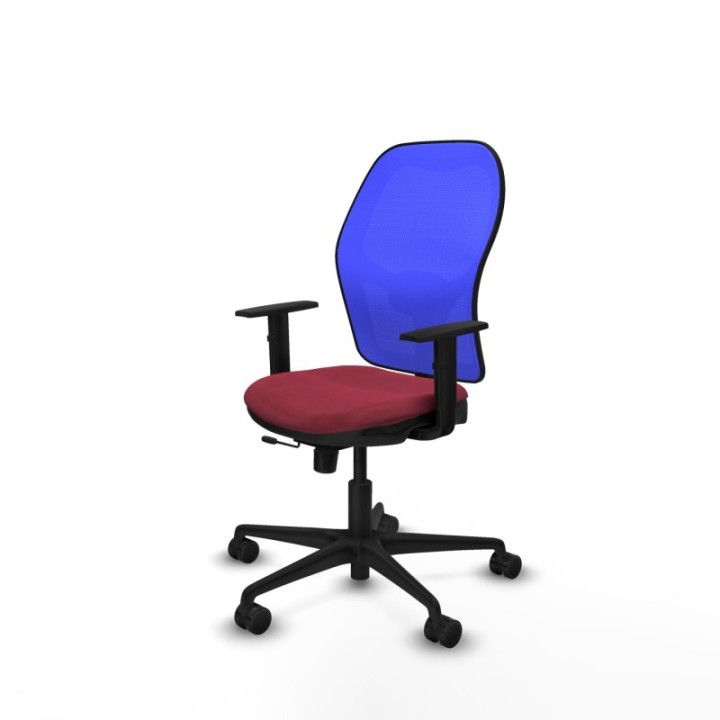 Jorquera traslack malla azul bali granate brazos 1D base nailon  ruedas 65mm nailon