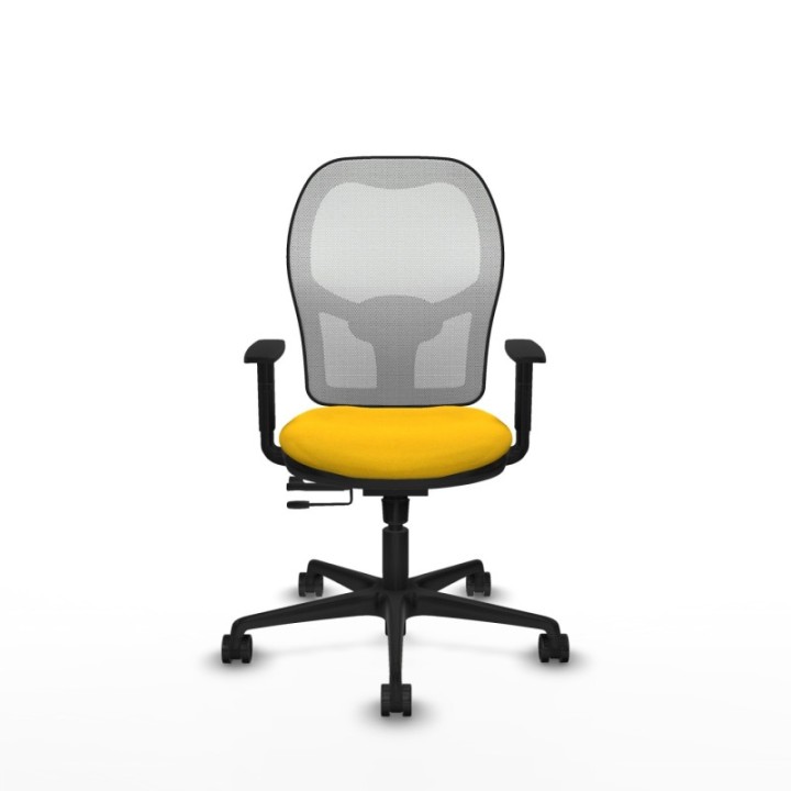 Jorquera traslack malla blanca bali amarillo brazos 1D base nailon  ruedas 65mm nailon