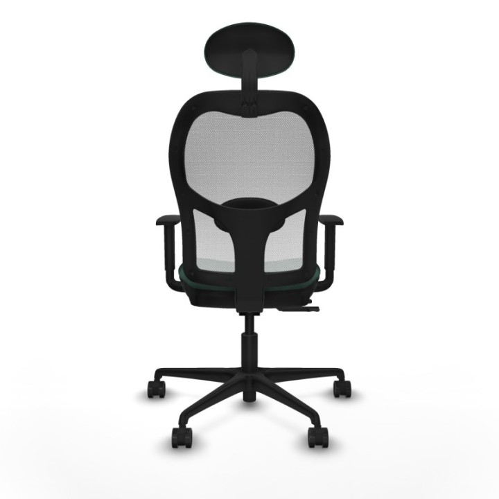 Jorquera traslack malla blanca bali verde botella brazos 1D base nailon cabecero fijo ruedas 65mm nailon