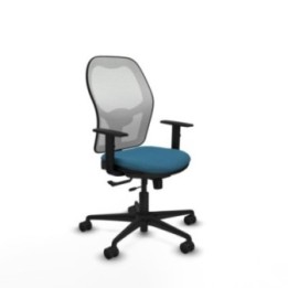 Jorquera traslack malla blanca bali verde petroleo brazos 1D base nailon  ruedas 65mm nailon